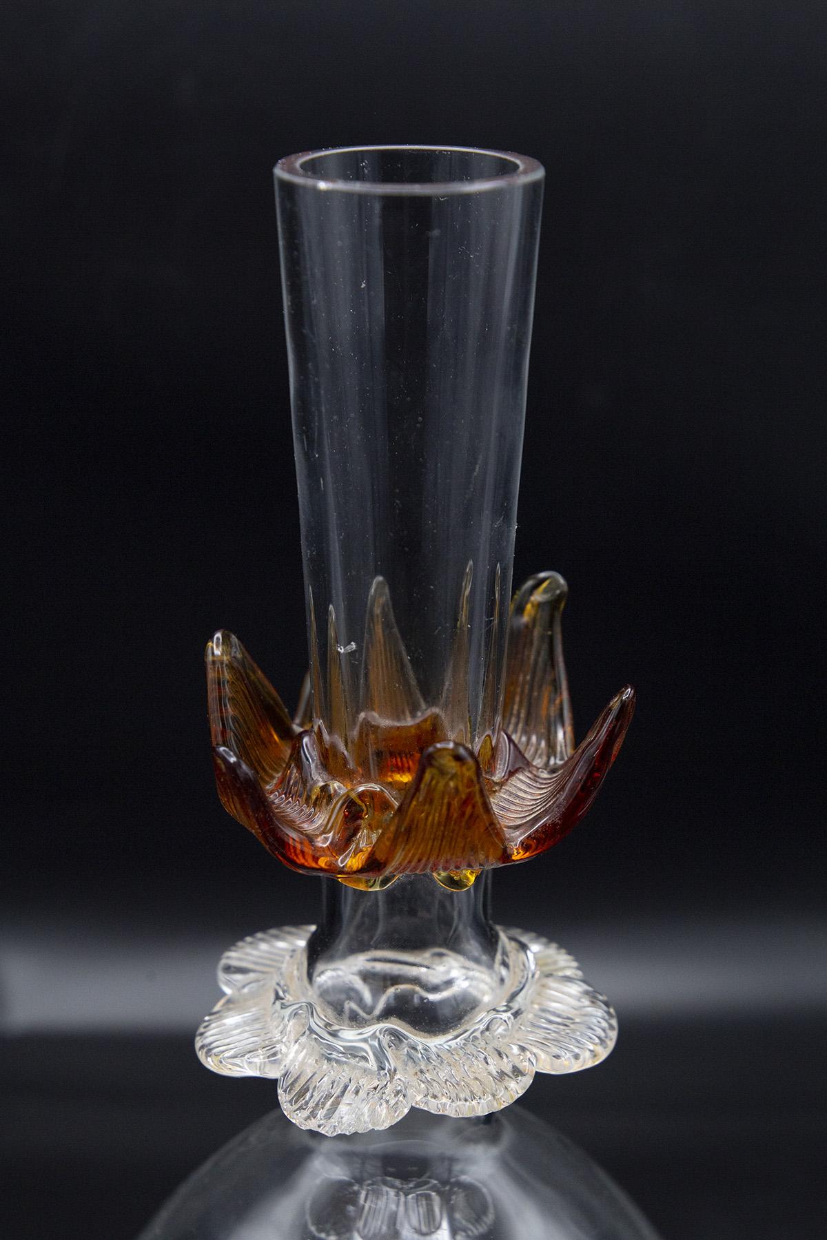 Vintage Lily Vase in Murano Glass 4