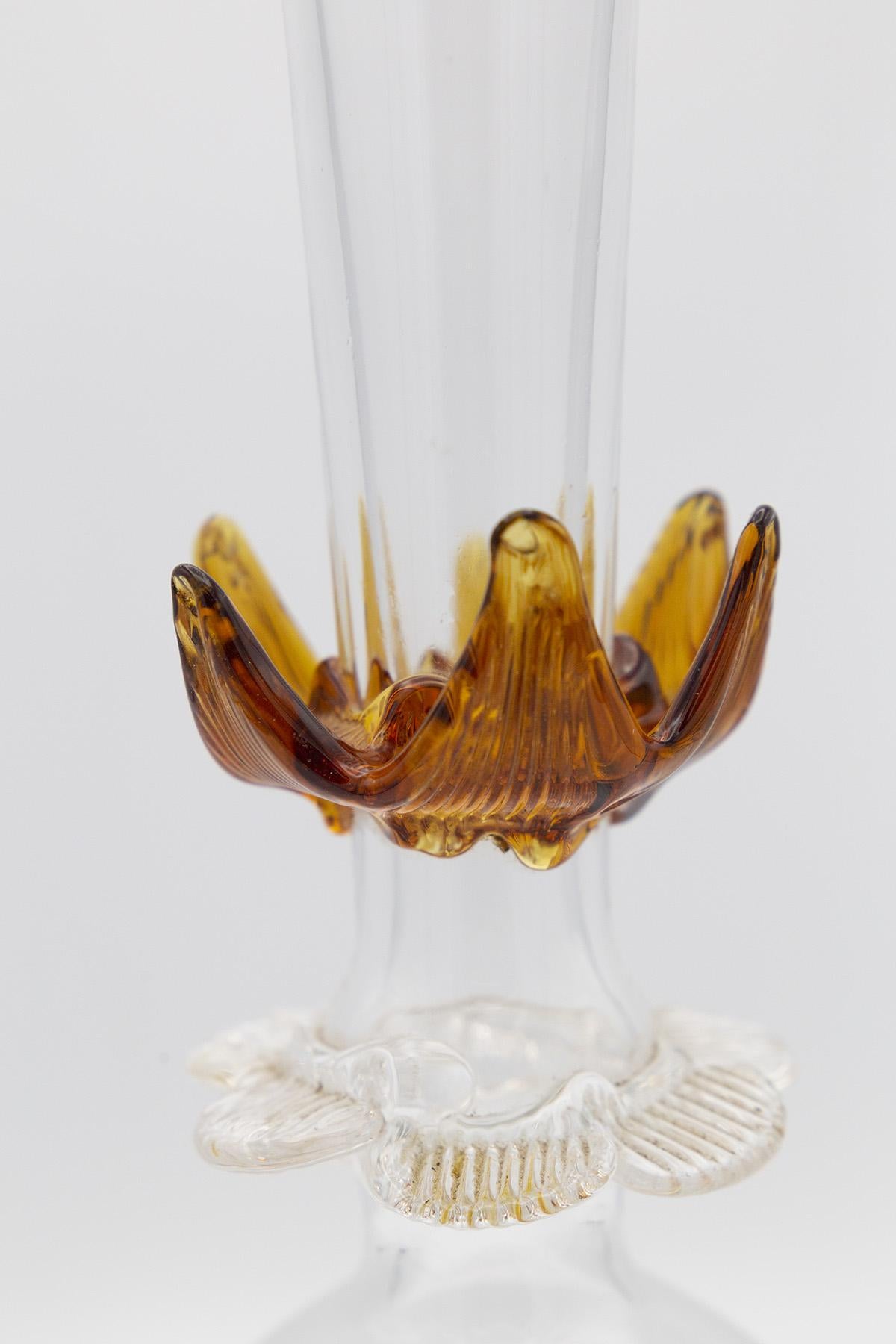 Mid-20th Century Vintage Lily Vase in Murano Glass