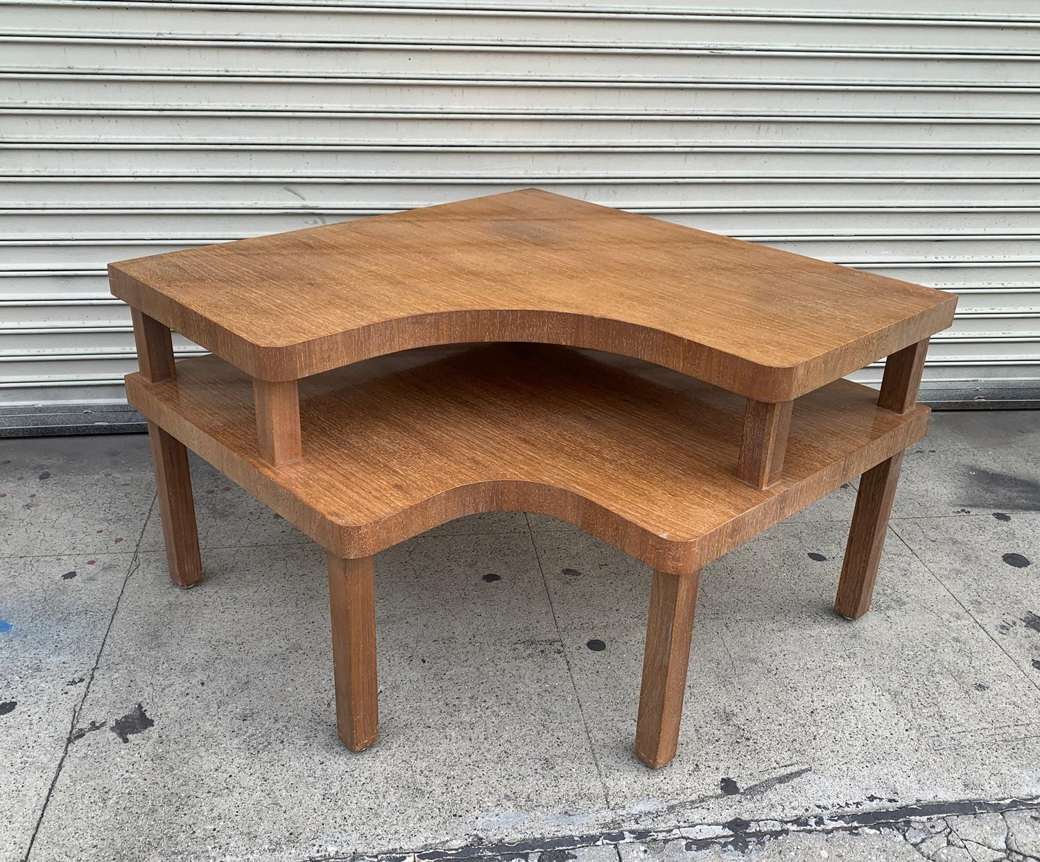 Mid-Century Modern Vintage Limed Oak Coffee Table by Richard Clark