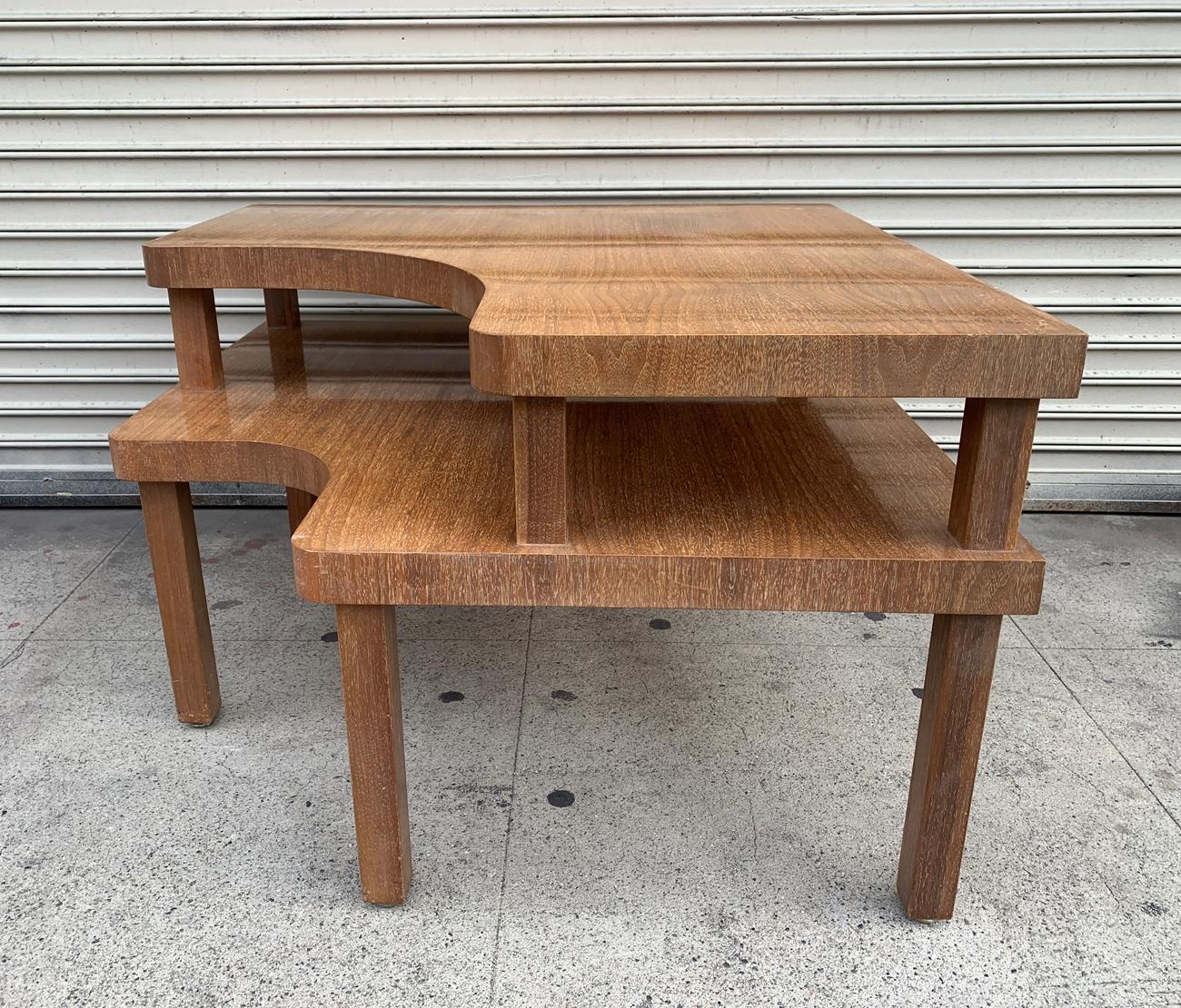 Vintage Limed Oak Coffee Table by Richard Clark In Good Condition In Los Angeles, CA
