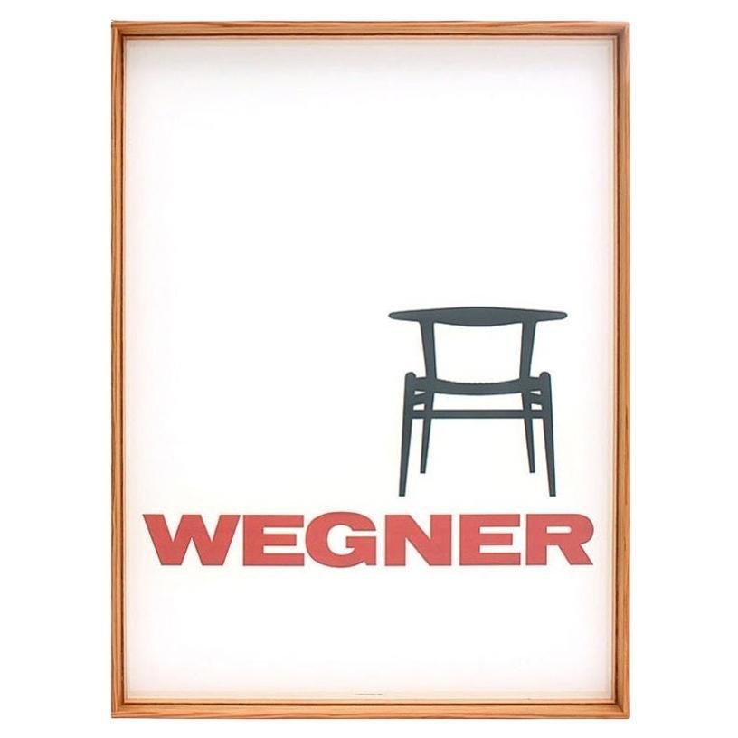 Vintage Limited Edition Hans J. Wegner Poster in Rahmen von Hans J. Wegner