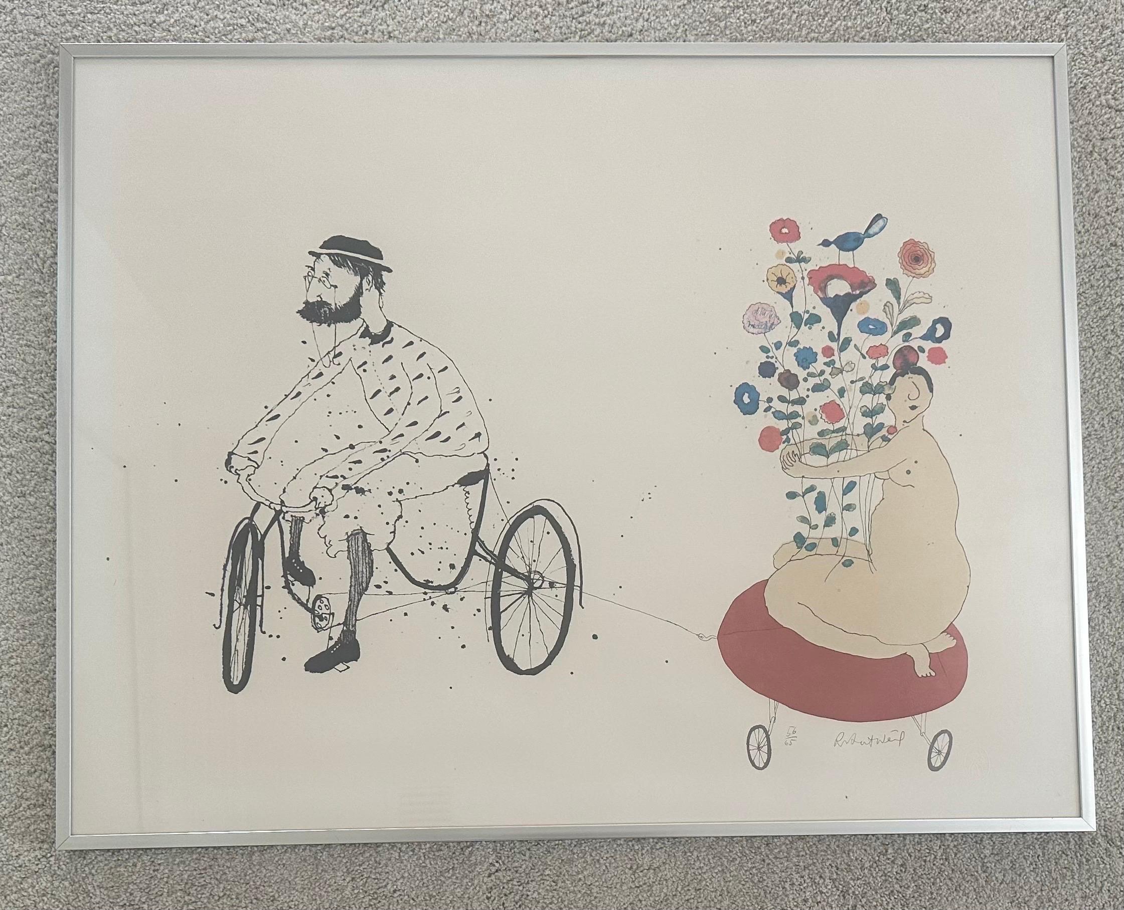 Mid-Century Modern Vintage Limited Edition Lithograph by Robert Weil For Sale