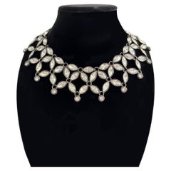 Used limited edition Robert Goossens for Yves Saint Laurent crystal collar   