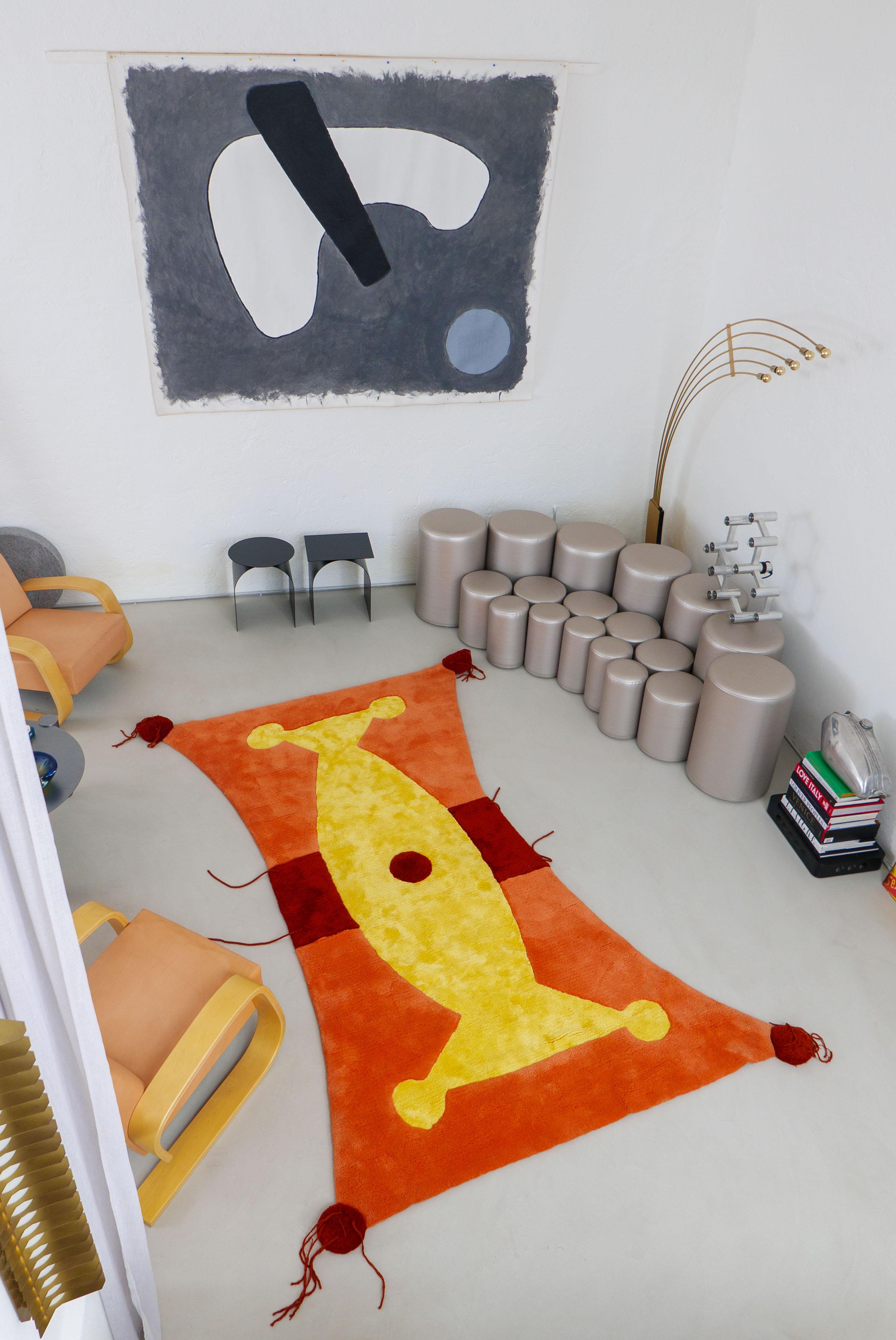 Danish Vintage Limited Edition Rug by Claude Picasso Son of Pablo for Rapsel, 1990s For Sale