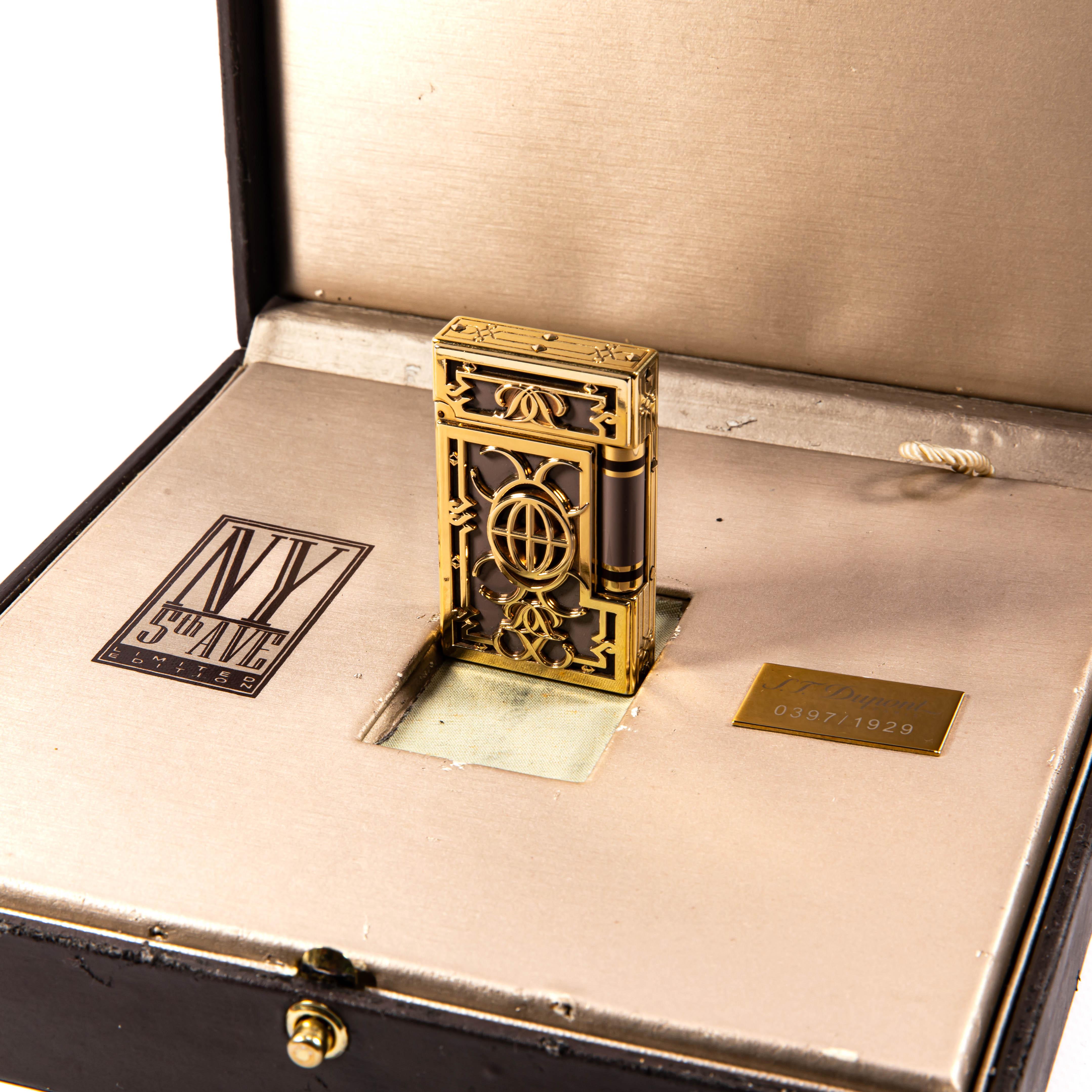 Vintage Limited Edition S.T. DUPONT Ligne 2 Regular Lights New York 5th Avenue en vente 1