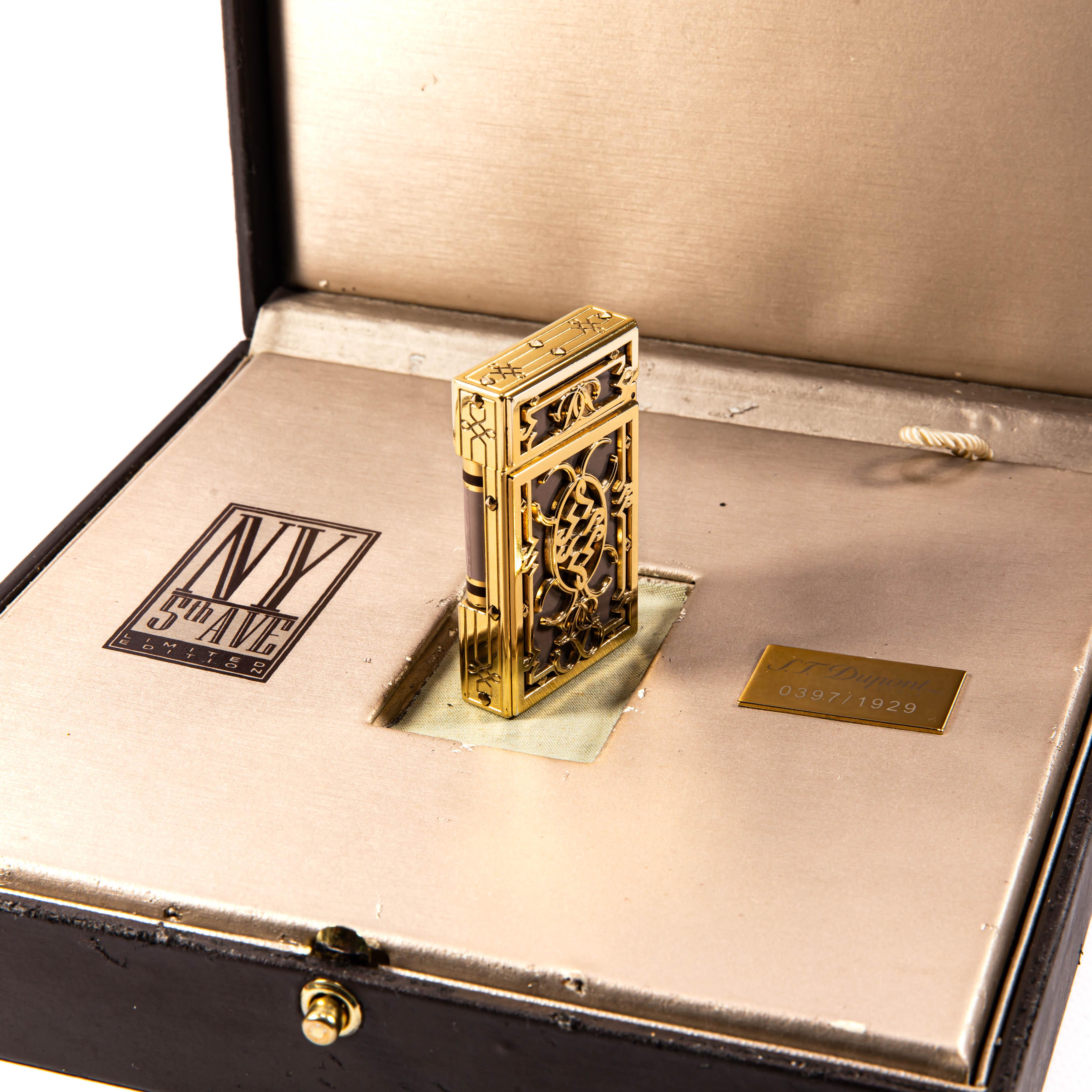 Vintage Limited Edition S.T. DUPONT Ligne 2 Regular Lights New York 5th Avenue en vente 2