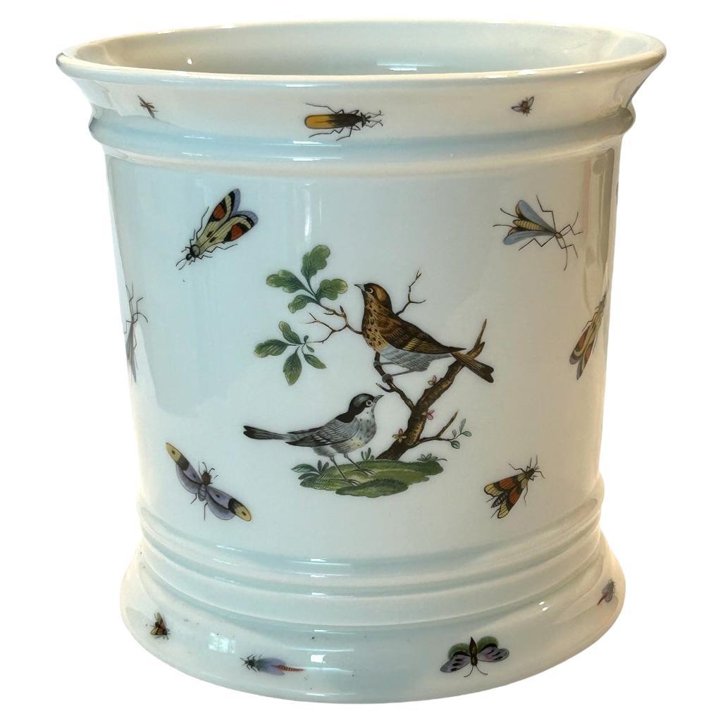 Vintage Limoges “Birds and Bugs” Porcelain Cachepot at 1stDibs