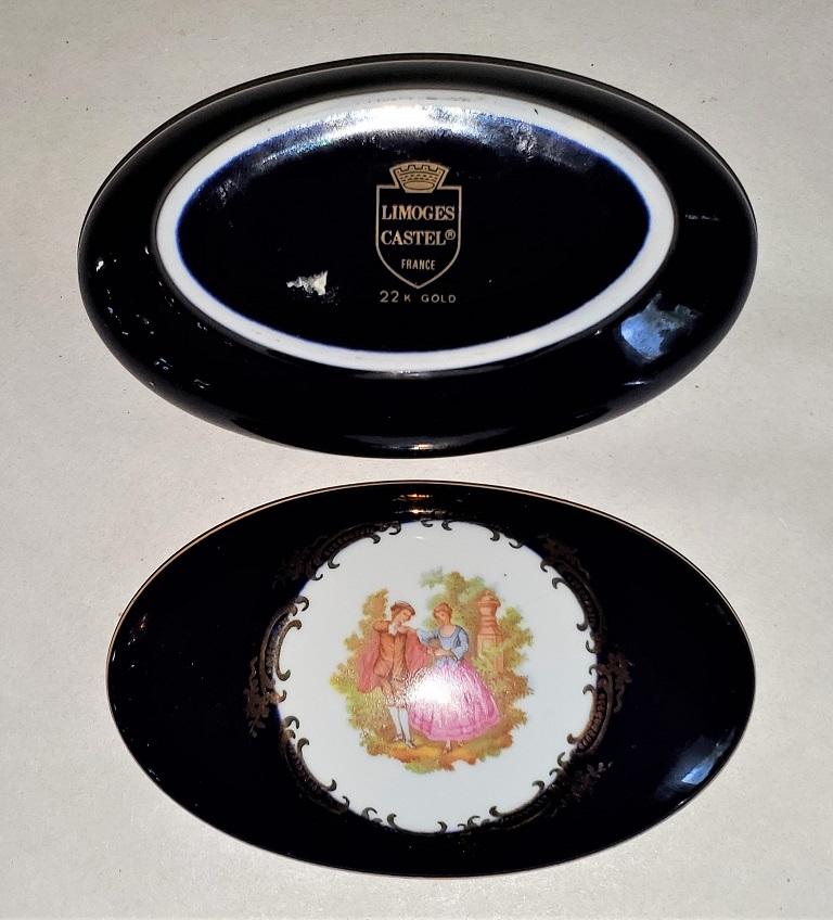 Vintage Limoges Castel 22Karat Gold Trinket Box at 1stDibs limoges