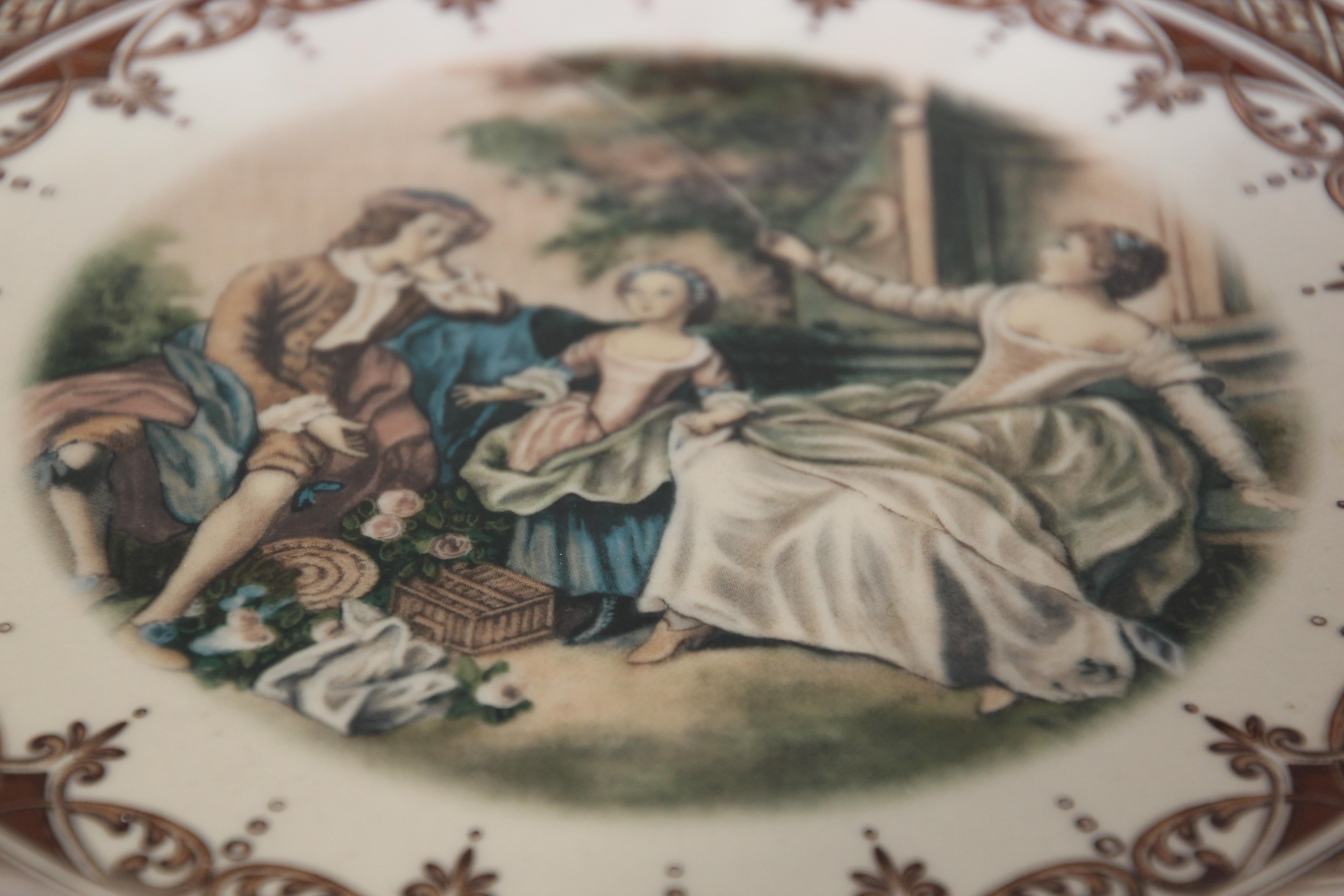 Vintage Limoges Collectible Large Porcelain Bowl Handmade in France 1