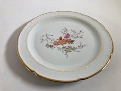 Antique Limoges Porcelain Plate Collectible Handmade in France 1940s