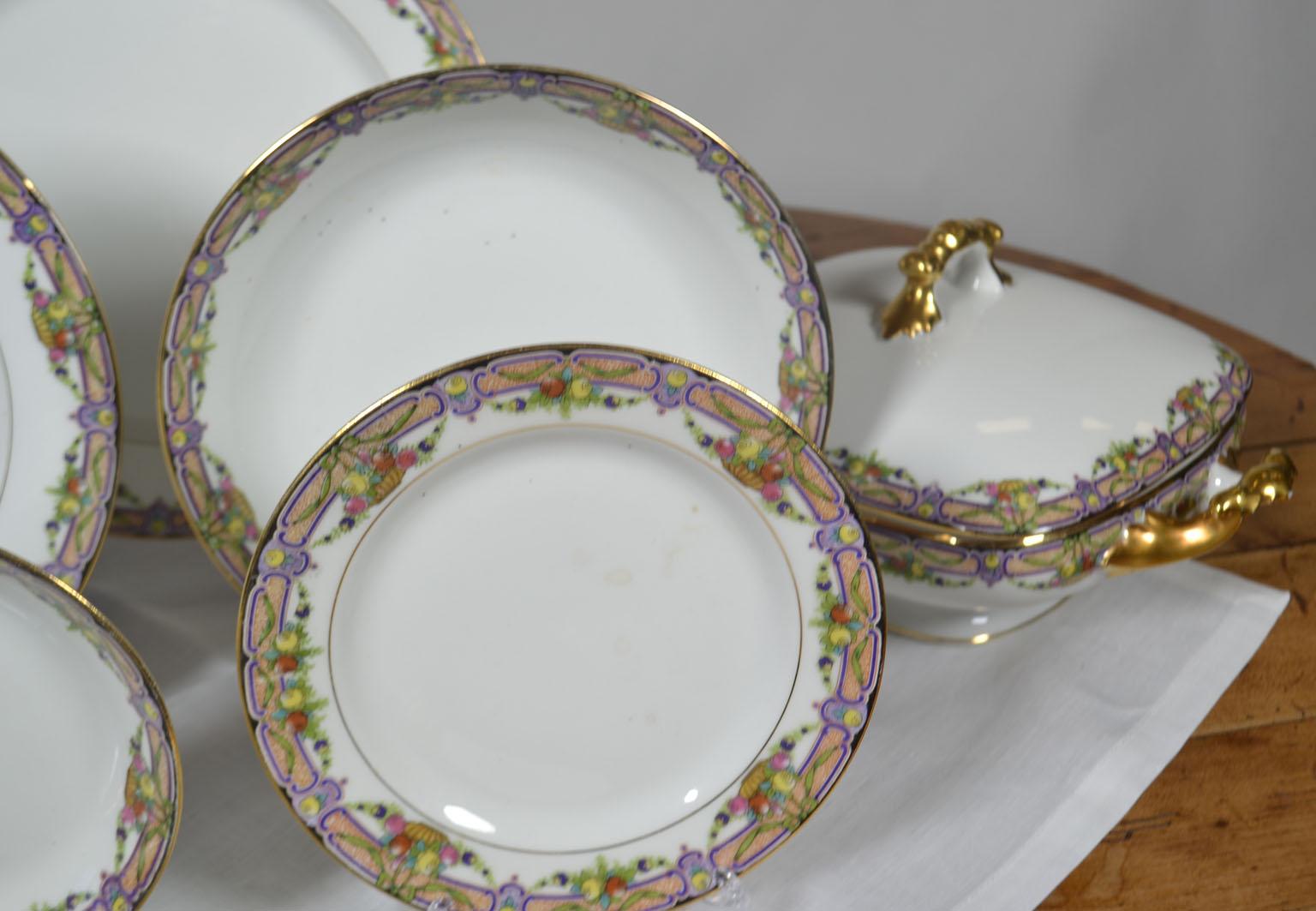 French Vintage Limoges Dinnerware 73 Pieces