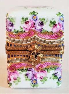 Vintage Limoges Double Bottle Perfume Box