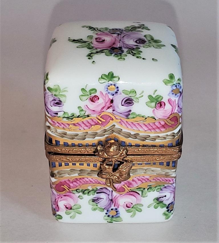 French Vintage Limoges Double Bottle Perfume Box