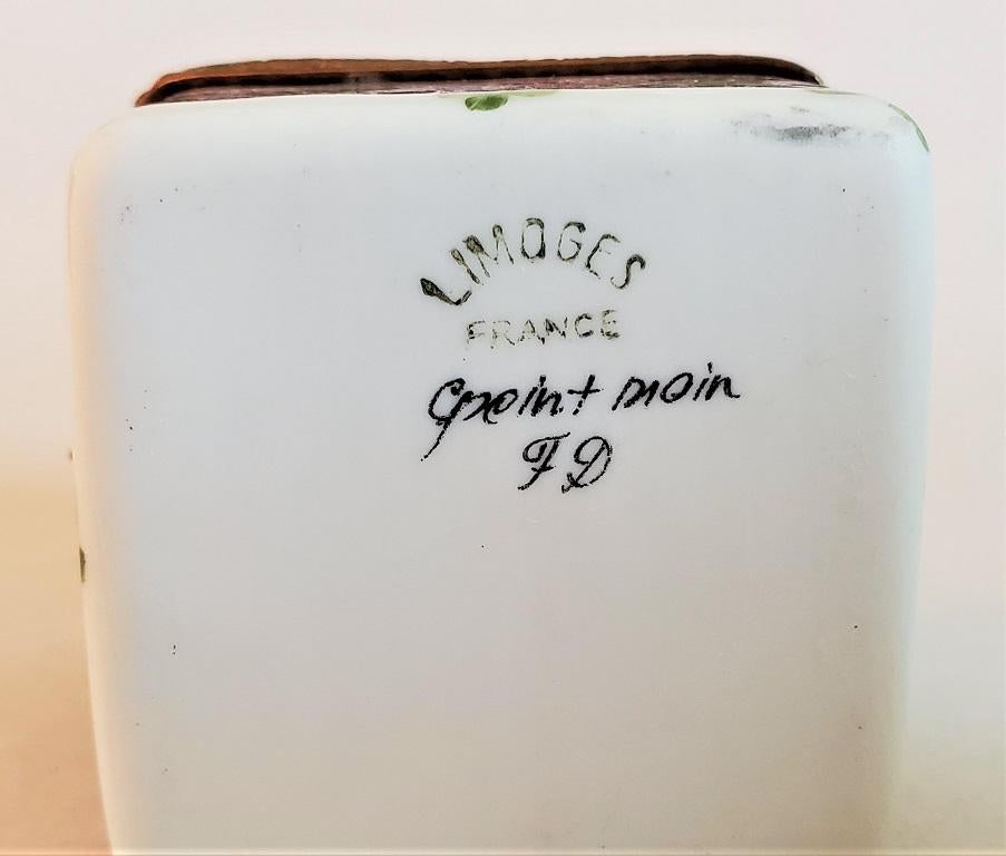 Porcelain Vintage Limoges Double Bottle Perfume Box
