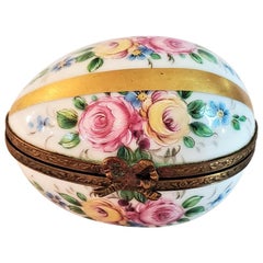 Antique Limoges Egg Ring Box
