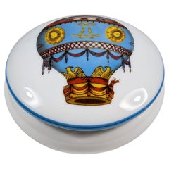 Joyero Vintage Limoges Francia con Globo Aerostático