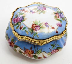 Boîte de table vintage en porcelaine française de Limoges