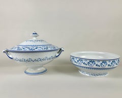 Vintage Limoges French Soup Tureen & Large Serving Bowl Set – Price for the Pair