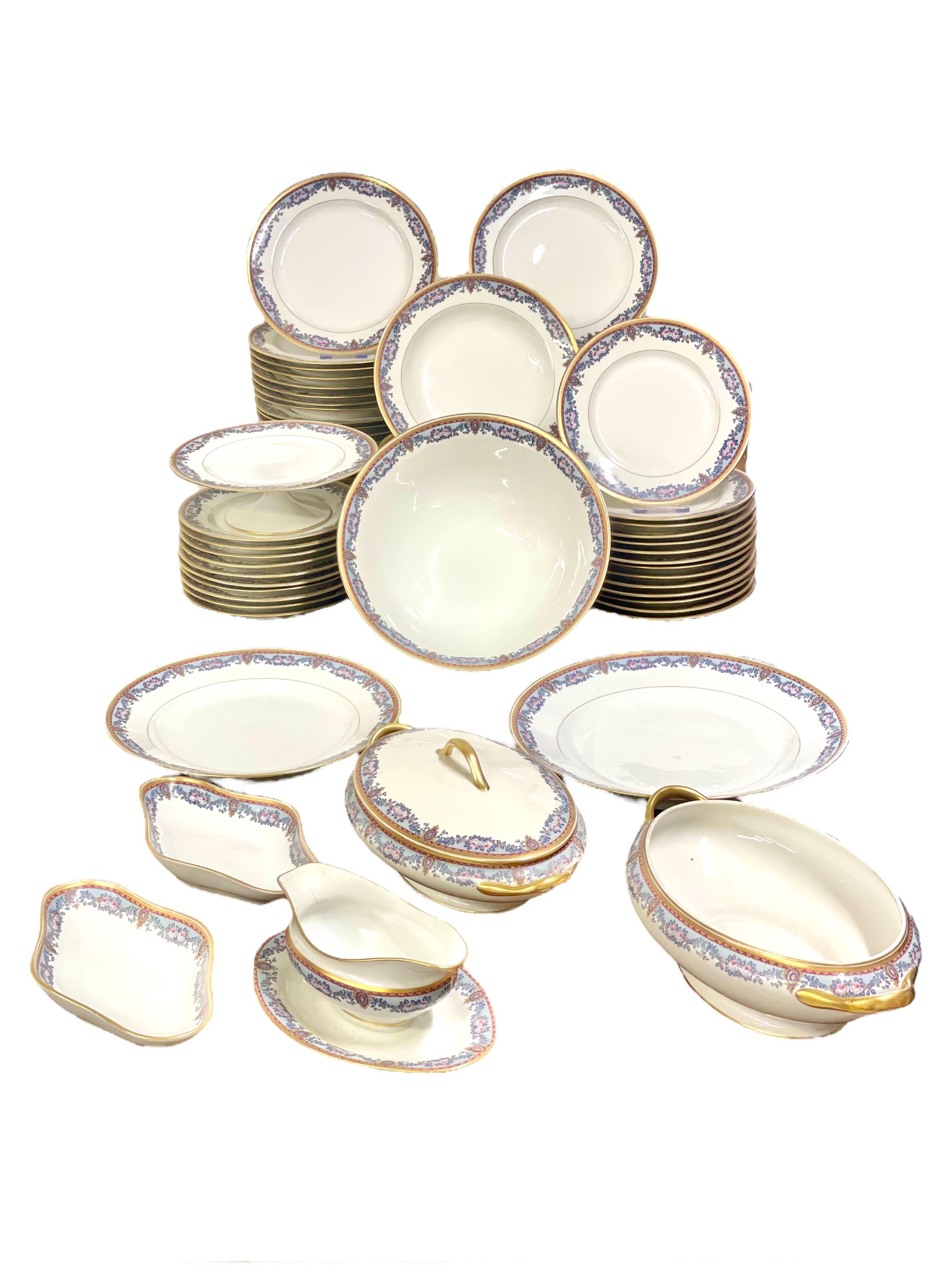 Vajilla de porcelana Limoges Vintage - 80 piezas en venta 4