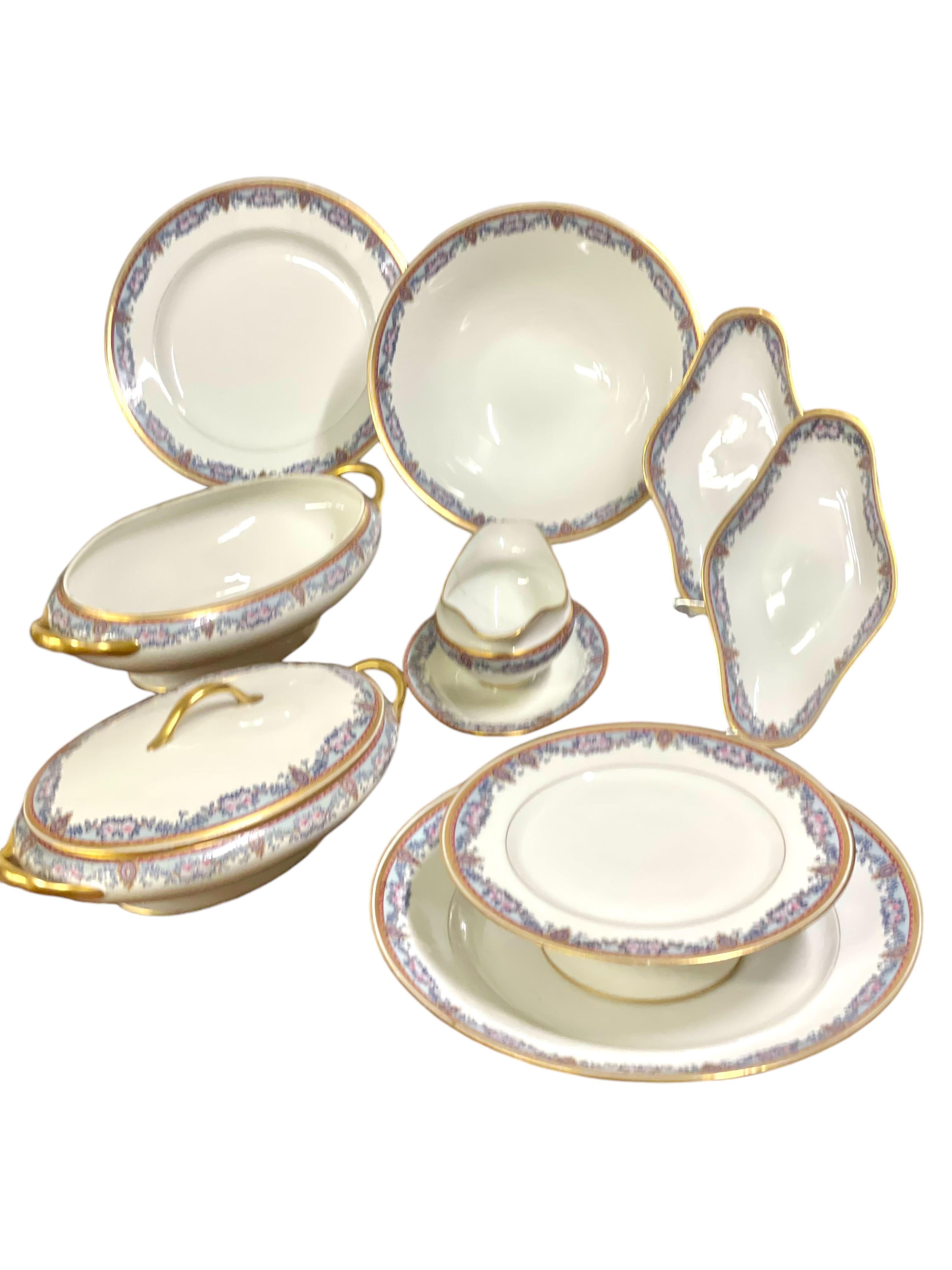 Vajilla de porcelana Limoges Vintage - 80 piezas en venta 6