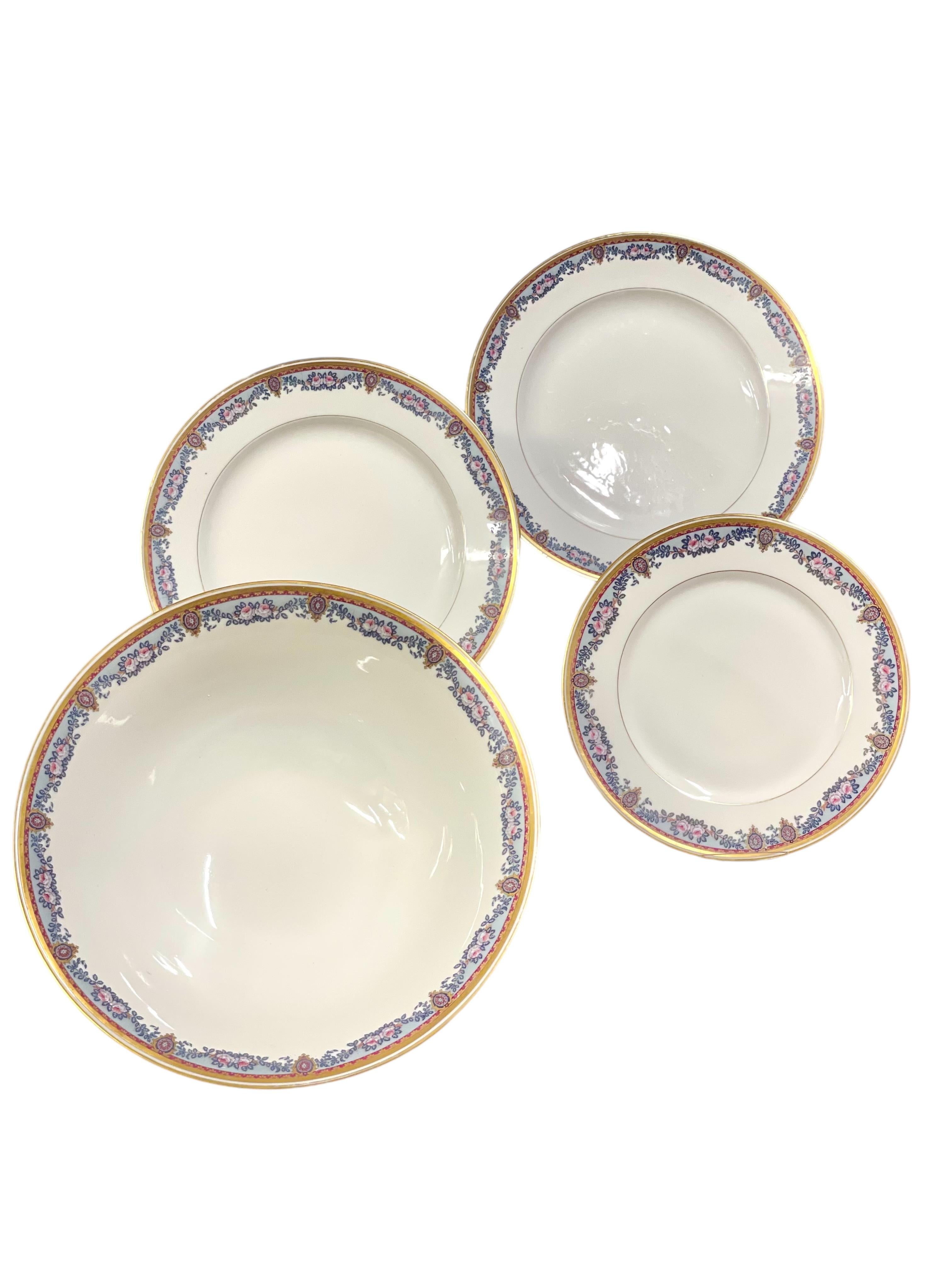 Vajilla de porcelana Limoges Vintage - 80 piezas en venta 9