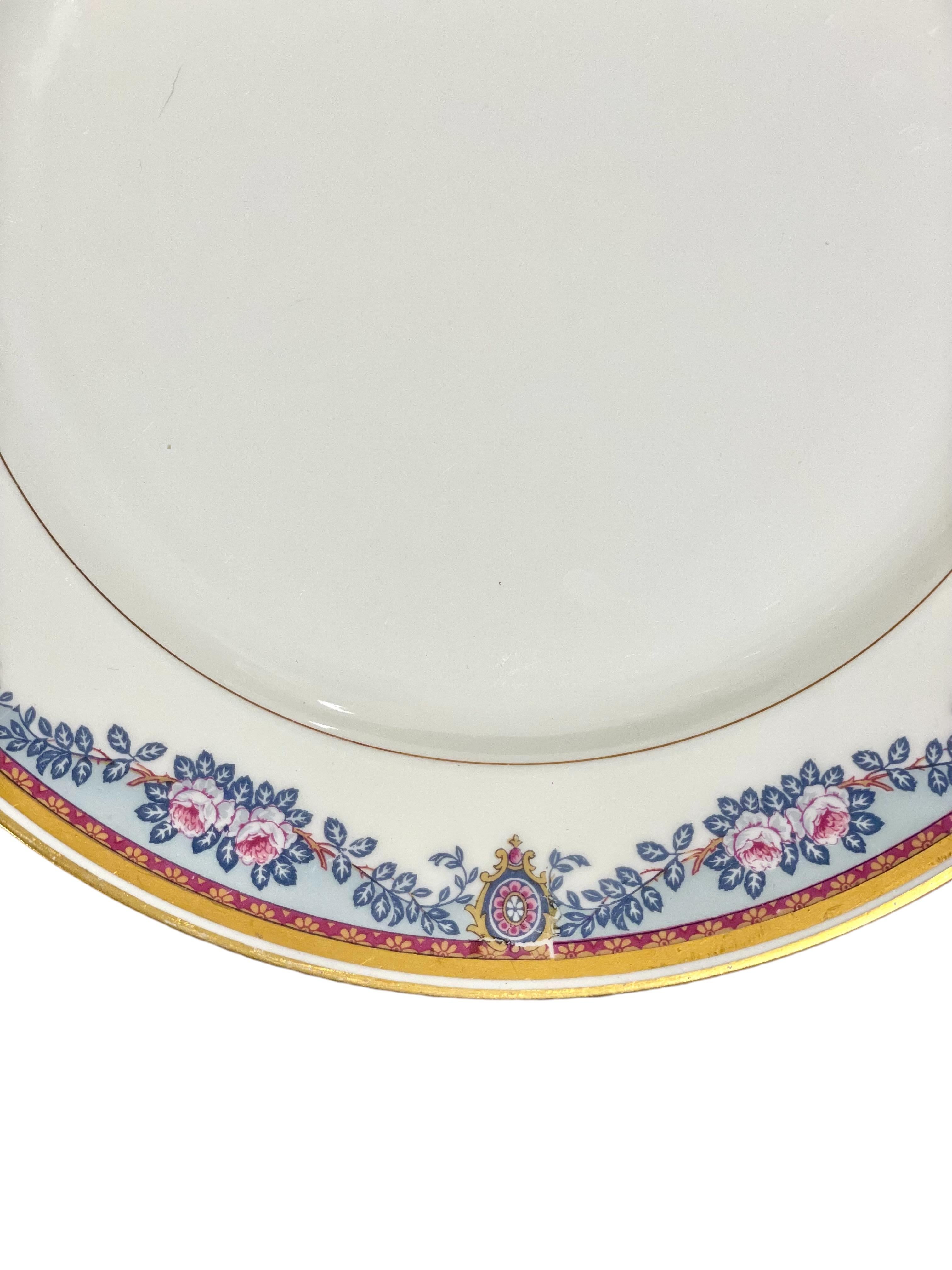 Vajilla de porcelana Limoges Vintage - 80 piezas Dorado en venta