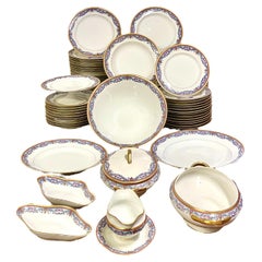 Set di stoviglie in porcellana Limoges vintage - 80 pezzi