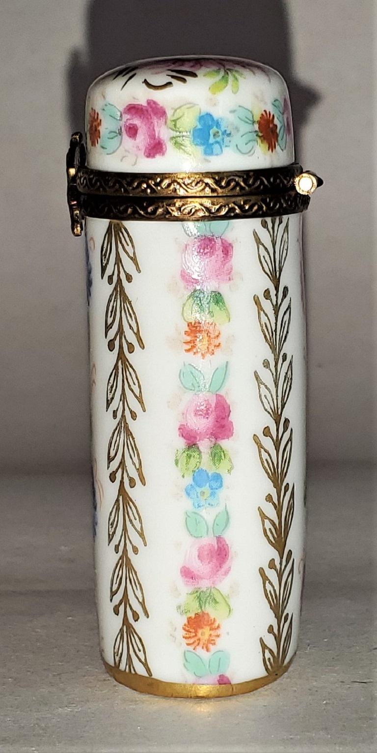 French Vintage Limoges Tall Ring Box