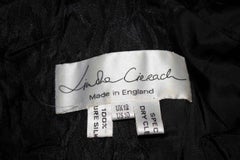Vintage Linda Cierach Black Silk Dress
