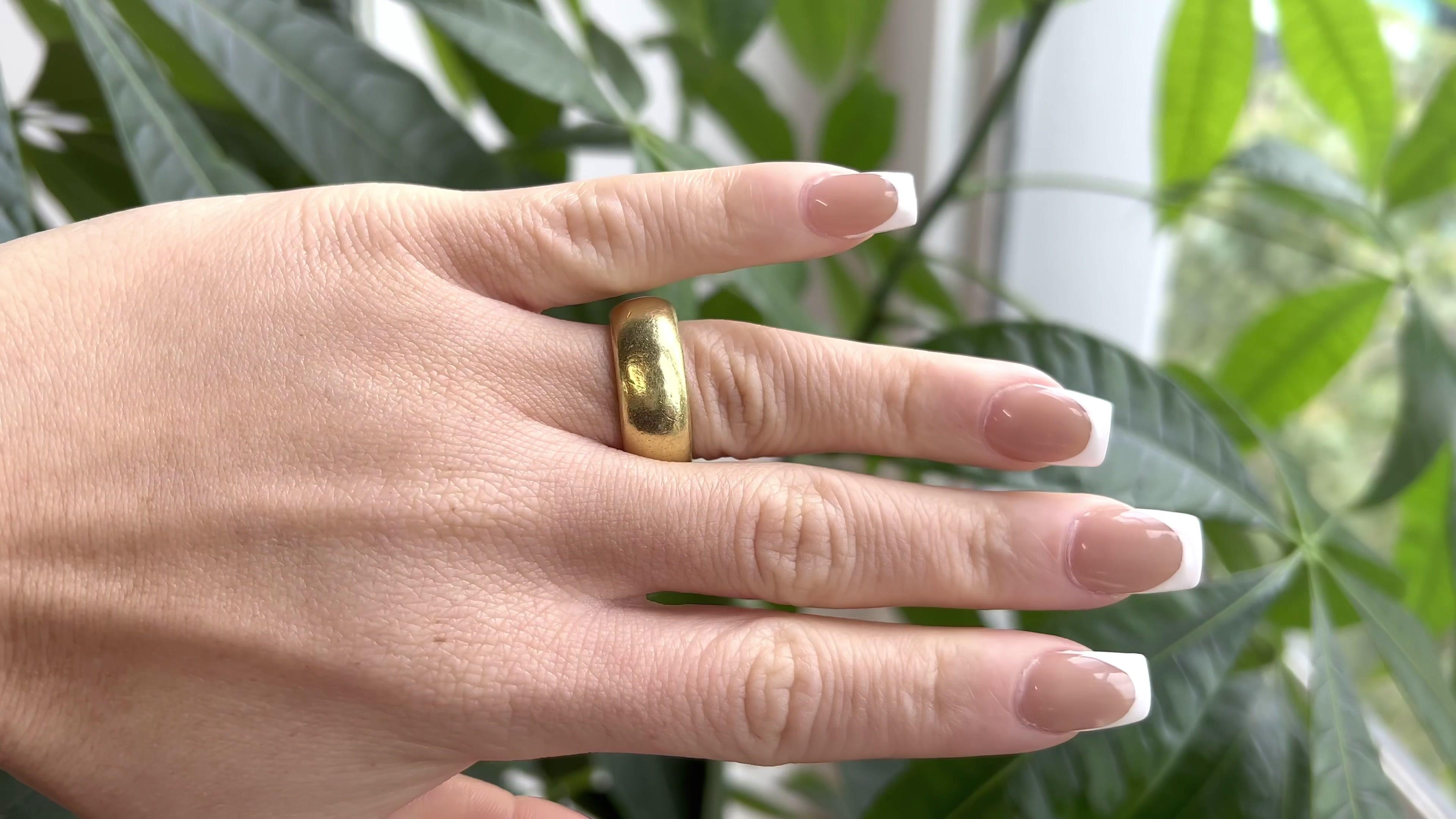 Linda Lee Johnson: 18 Karat Gold dicker Bandring, Linda Lee Johnson für Damen oder Herren