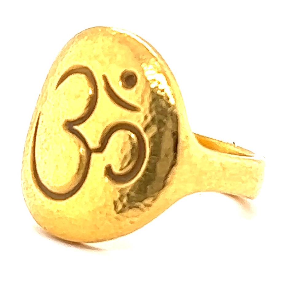 Linda Lee Johnson: OM-Ring aus 21 Karat Gold, Vintage 1