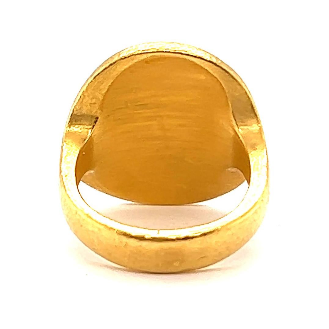 Linda Lee Johnson: OM-Ring aus 21 Karat Gold, Vintage 2