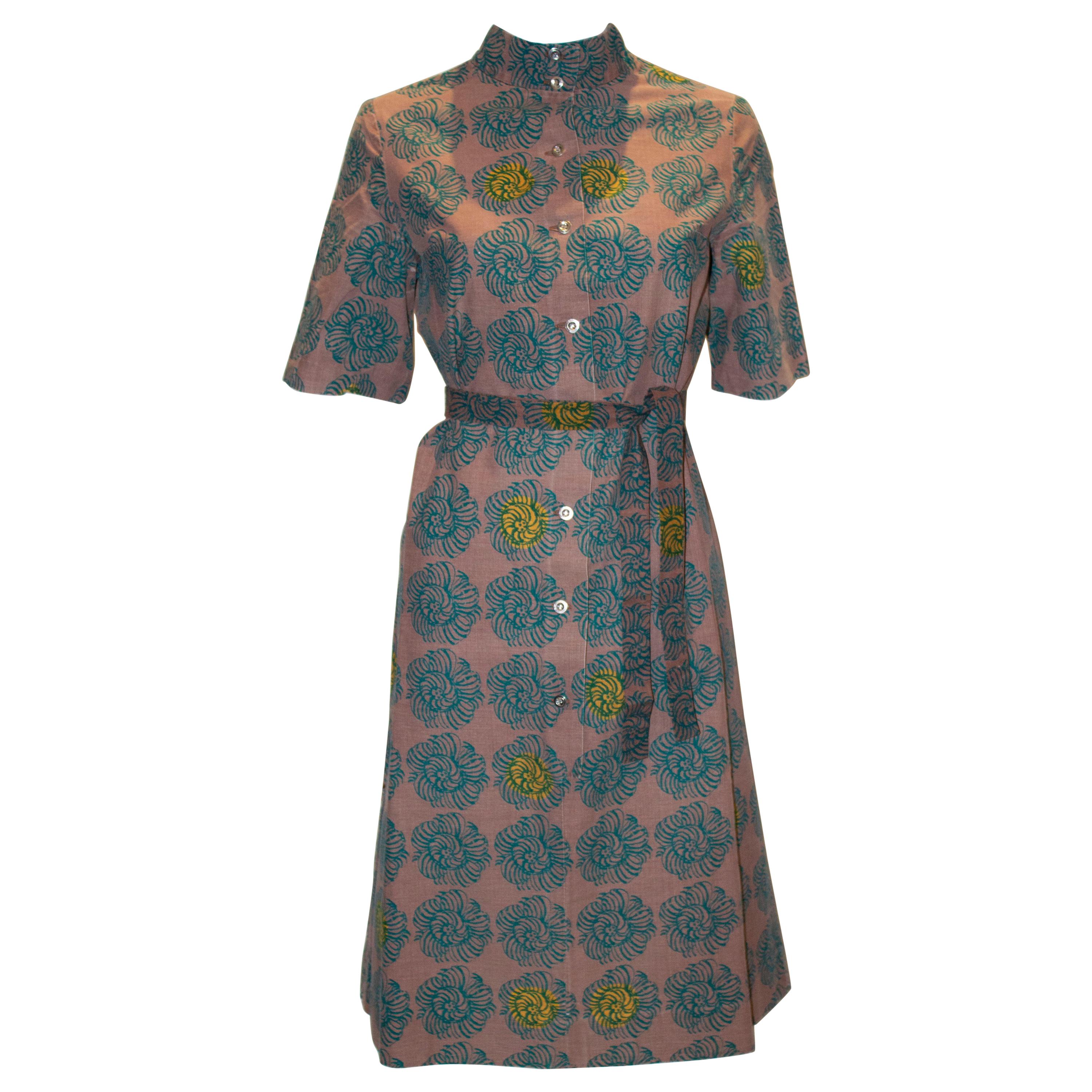 Vintage Linen Dress by Marimeko of Finland