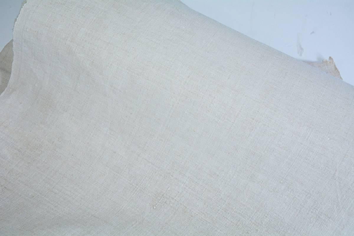 Vintage Linen Grain Sack In Good Condition In Sheffield, MA