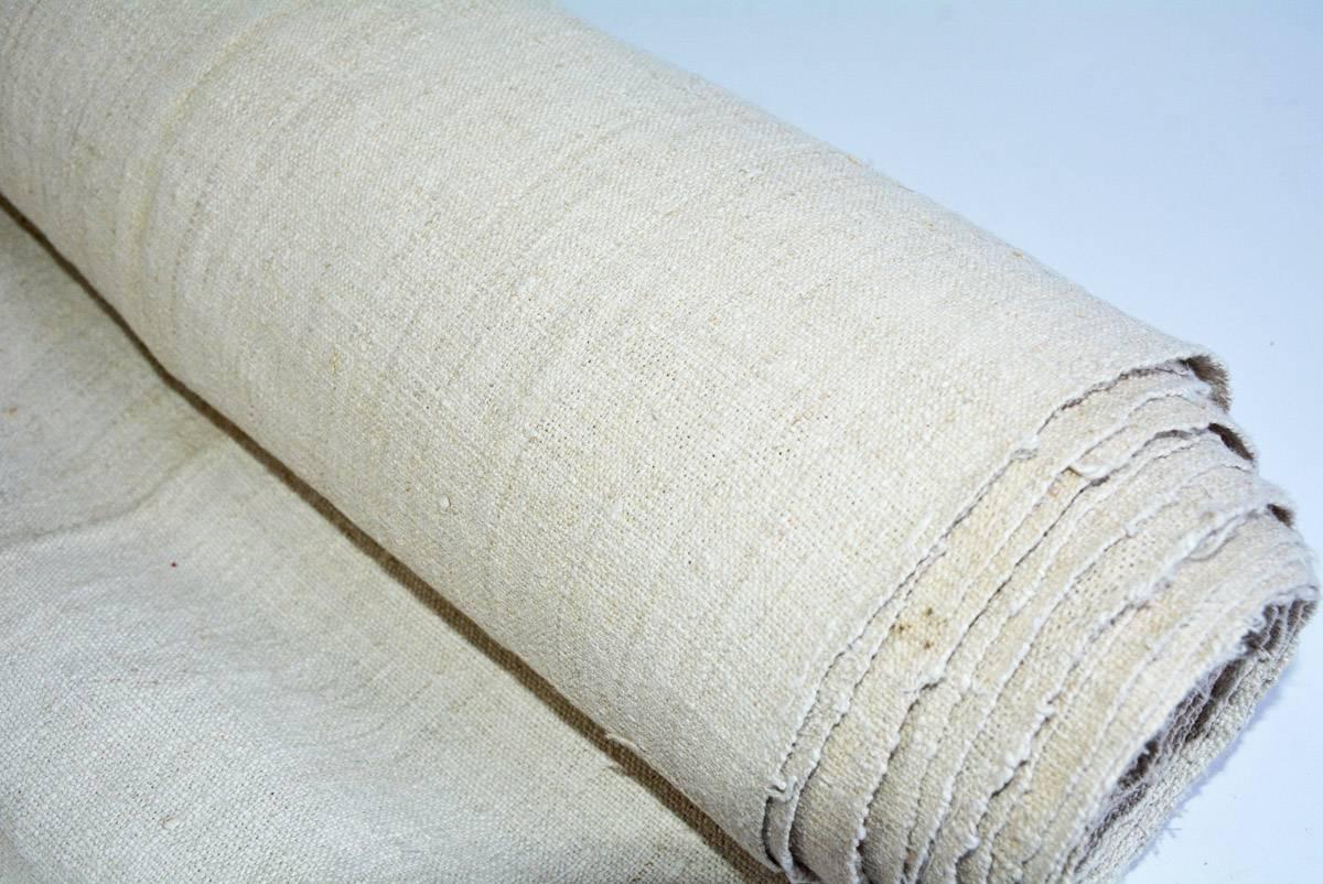 Vintage Linen Grain Sack Fabrica In Good Condition For Sale In Sheffield, MA