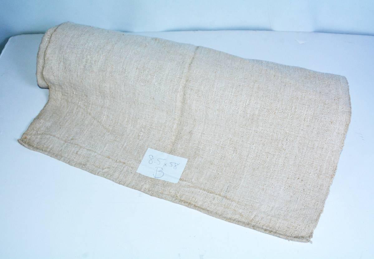 Tessuto di lino vintage a sacco In condizioni buone a Sheffield, MA