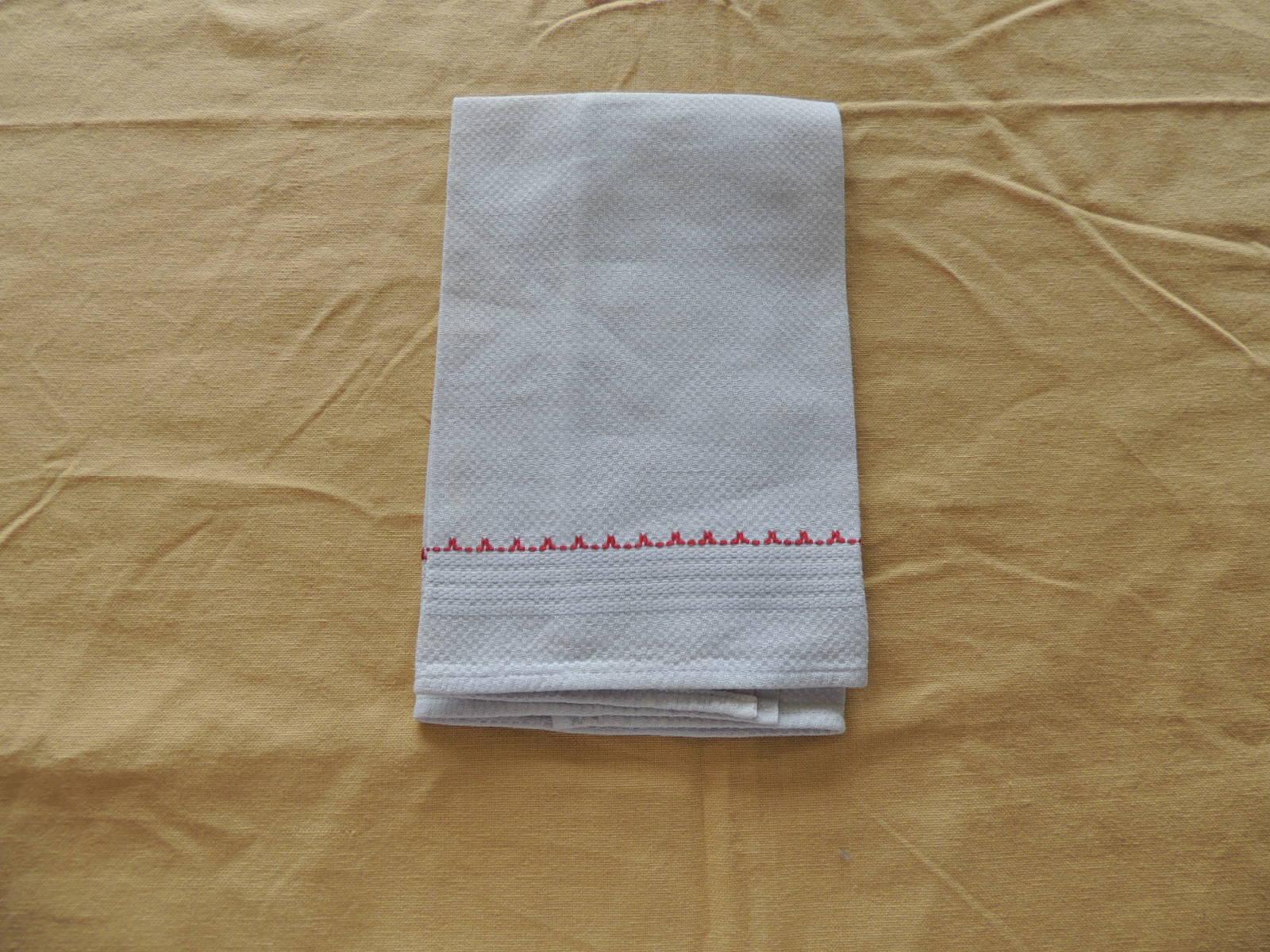 Spanish Vintage Linen Hand Embroidery Towel