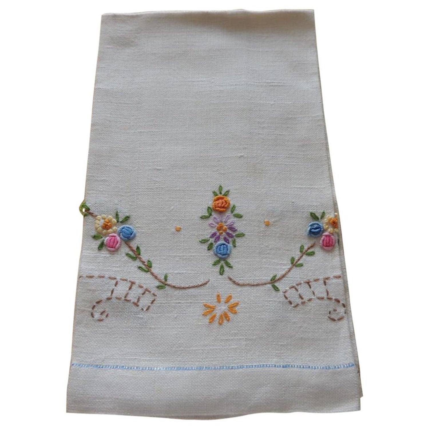 Southern Pacific Golden Sunset Embroidered Hand Towel 50 