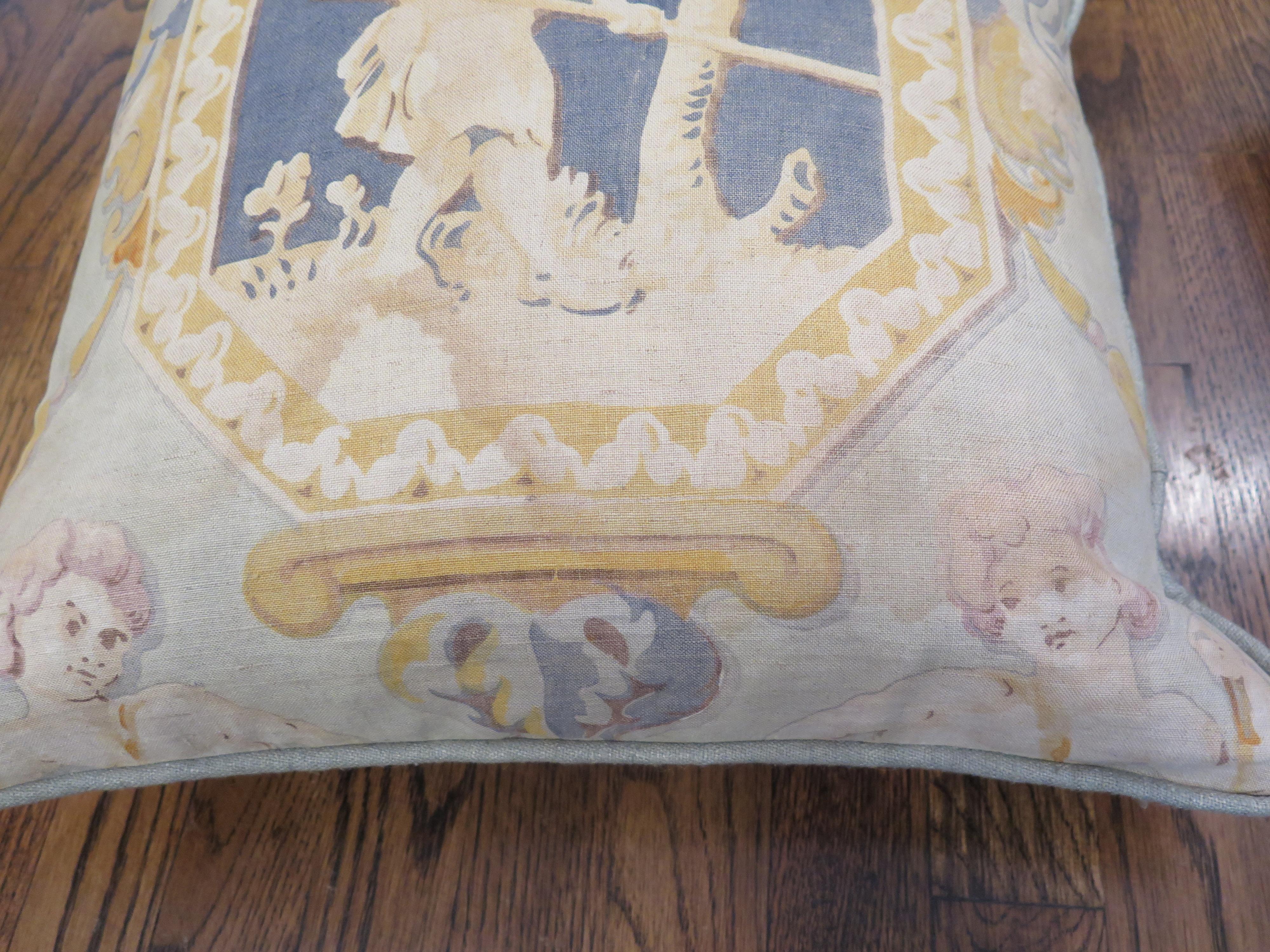North American Vintage Linen Panel Pillows