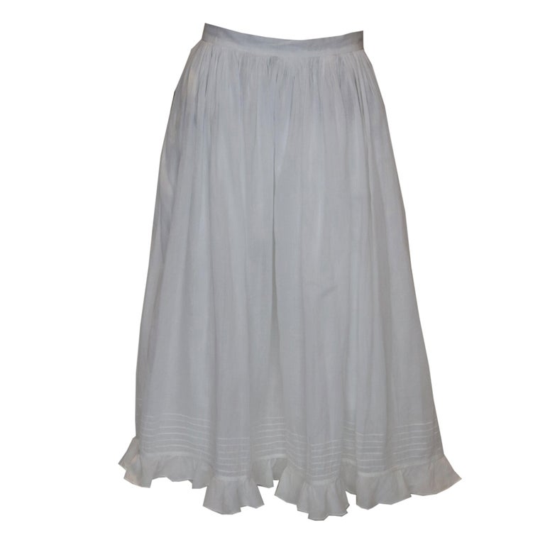 Vintage Linen Skirt by Milena Francesio For Sale at 1stDibs