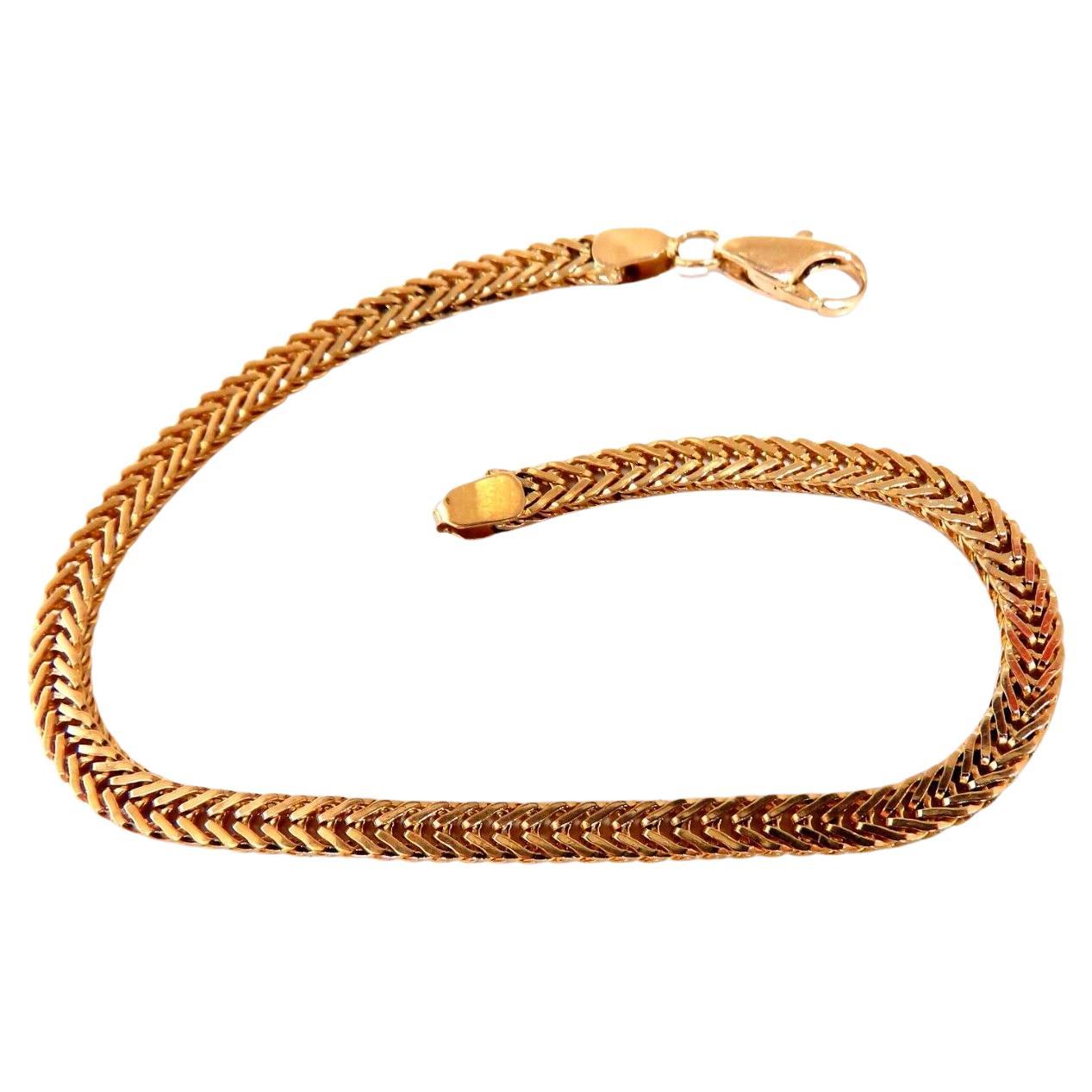 Vintage Link Bracelet 14kt Gold For Sale