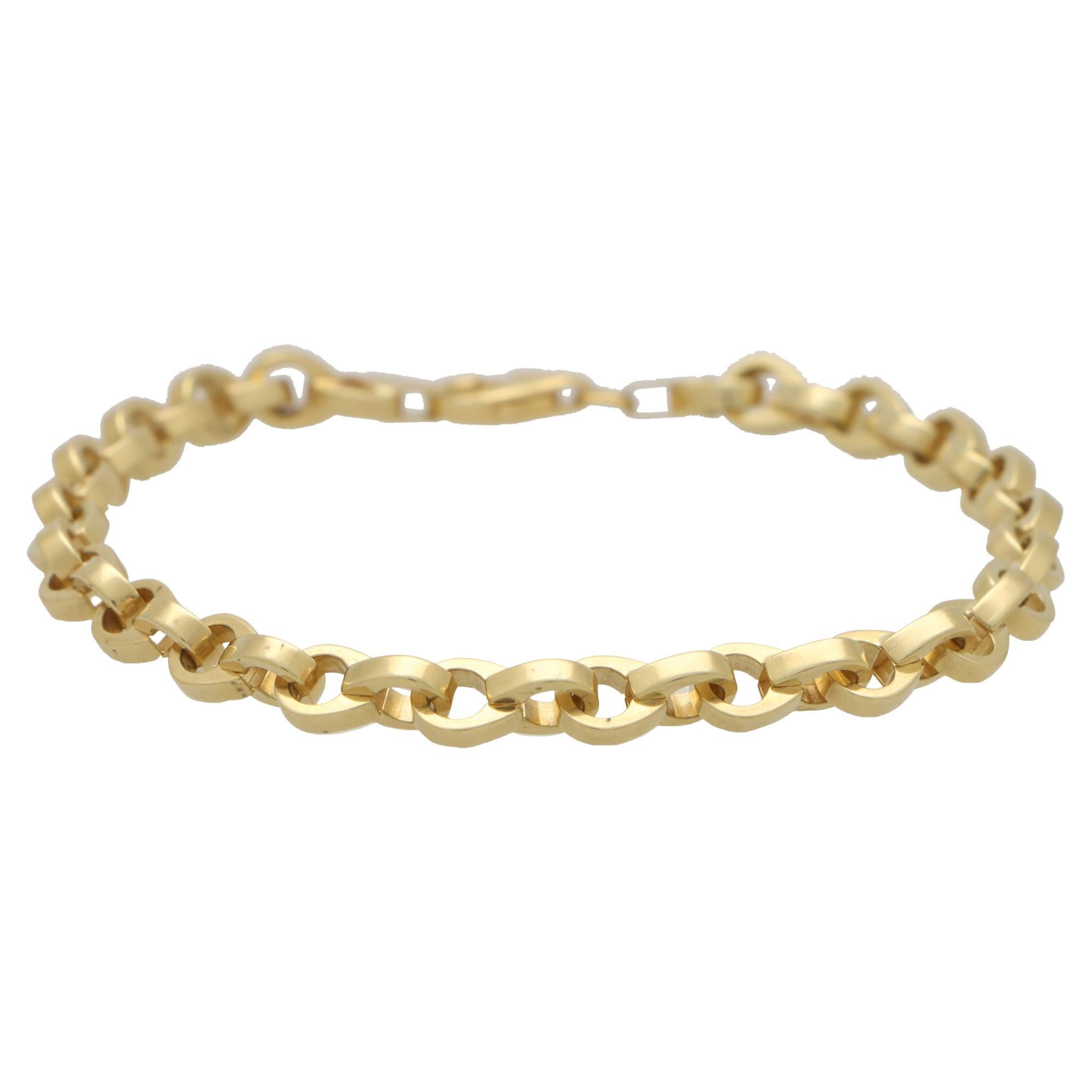 Vintage gold link bracelet