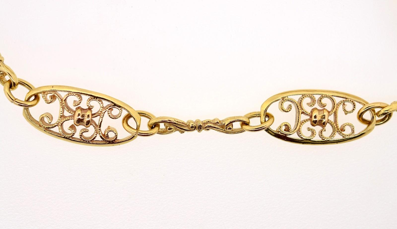 vintage link necklaces