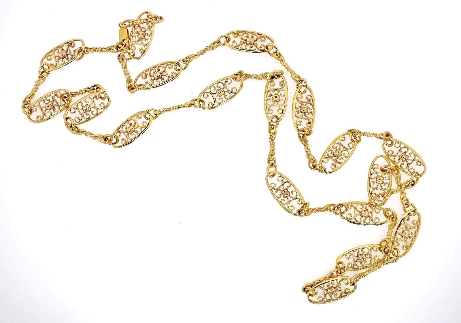 Baroque Vintage Link Gold Chain