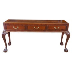 A Link Taylor Chippendale d'epoca in mogano massiccio Console Sofa Hall Table