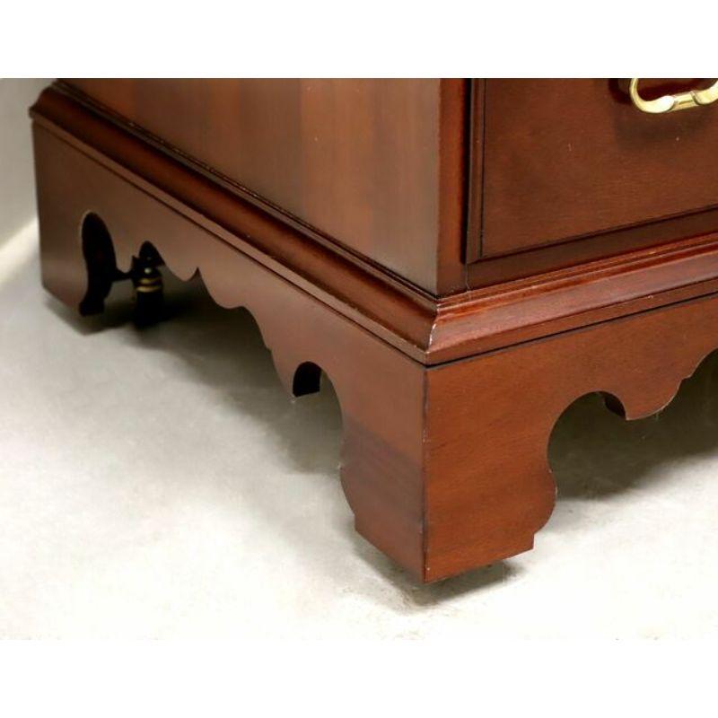 Inlay LINK-TAYLOR Solid Mahogany Chippendale Tall Chest