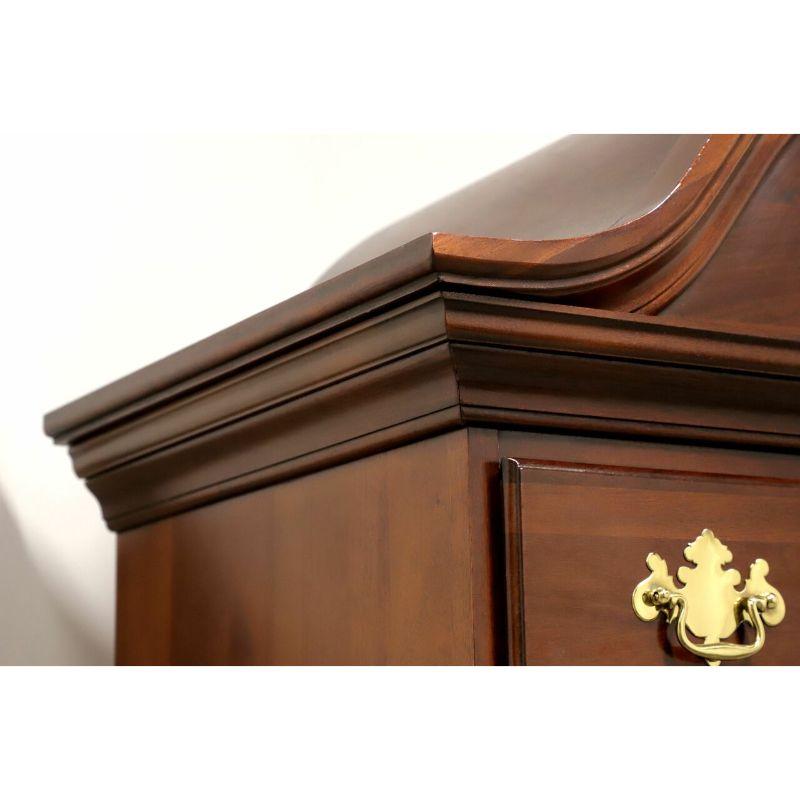 LINK-TAYLOR Heirloom Solid Mahogany Queen Anne Style Highboy Chest In Good Condition For Sale In Charlotte, NC