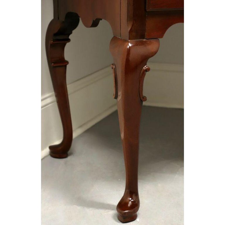 LINKTAYLOR Solid Mahogany Queen Anne Style Highboy Chest For Sale at