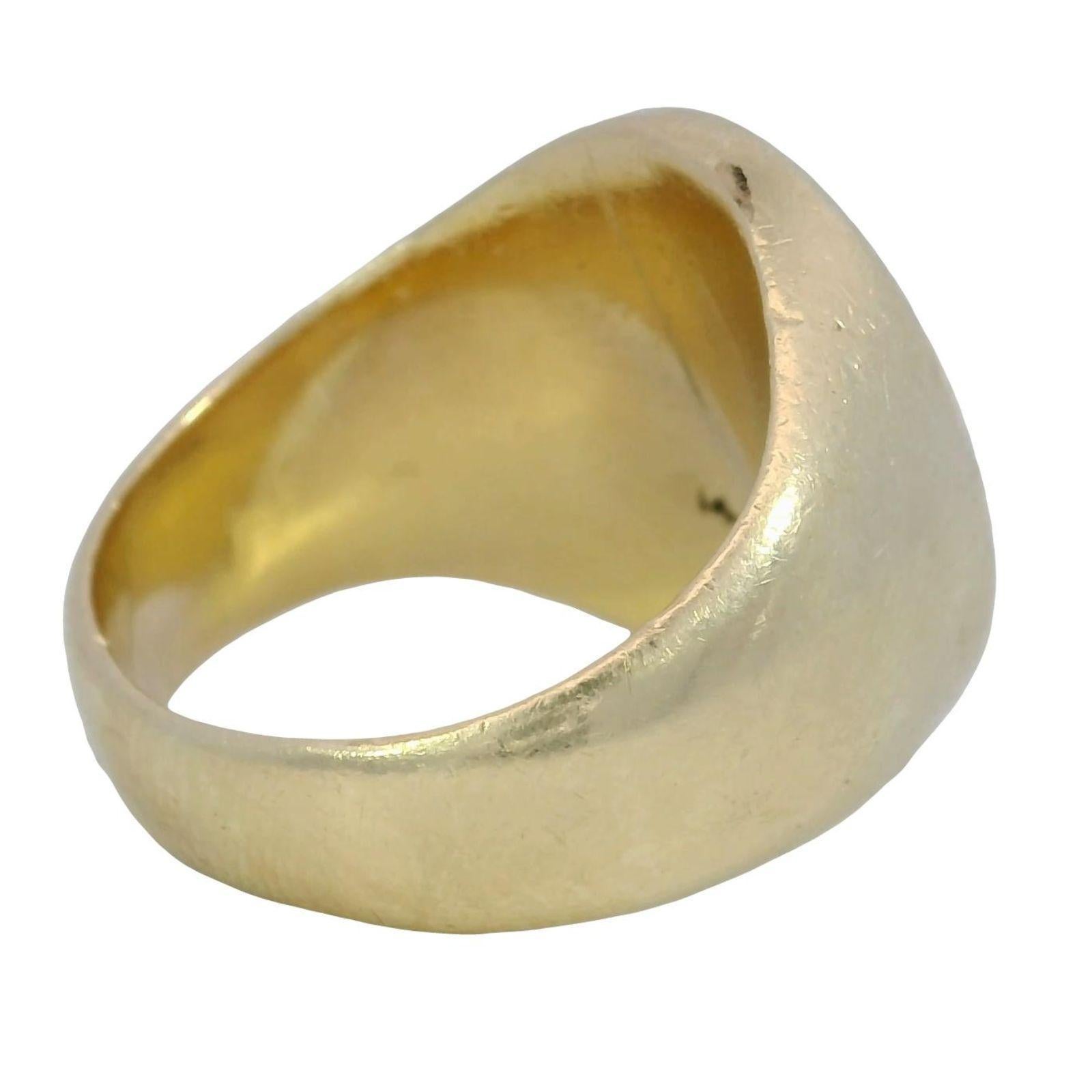 Anello Leone d'epoca in oro giallo 14K misura 7,25 in vendita 3