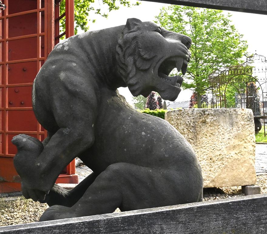 Belgian Vintage Lion Statue